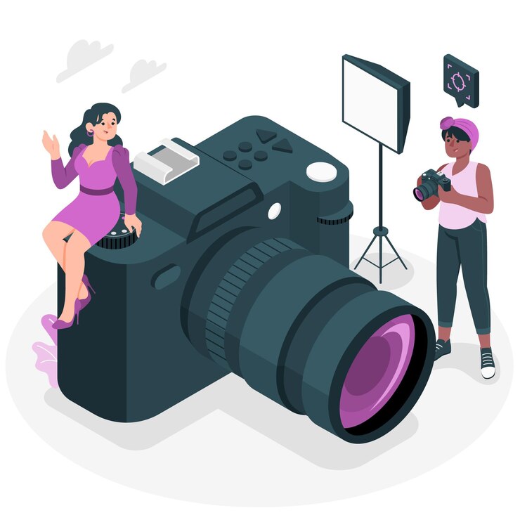 Free Vector camera concept illustration