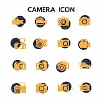 Free vector camera icons