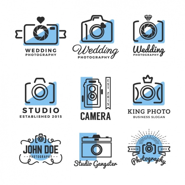 Free vector cameras logo templates