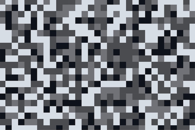 Camouflage pattern texture in pixel gray shades background
