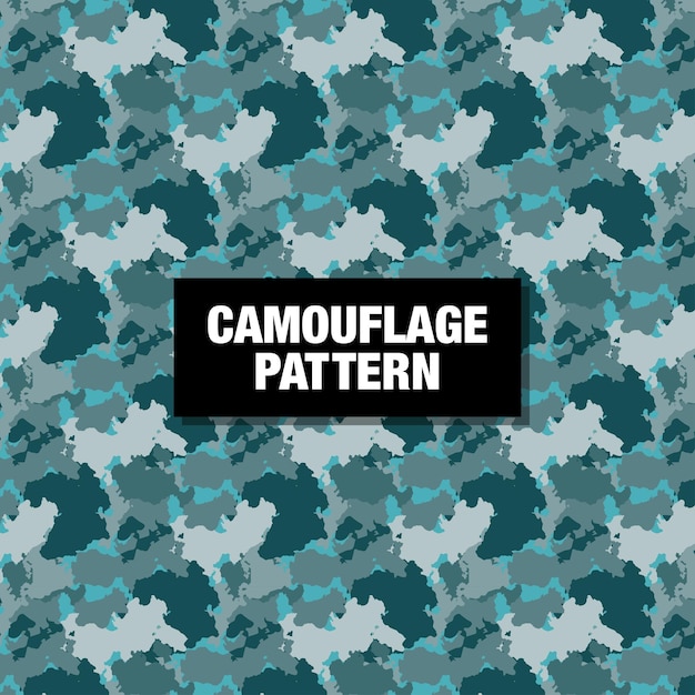 Free vector camouflage seamless pattern background