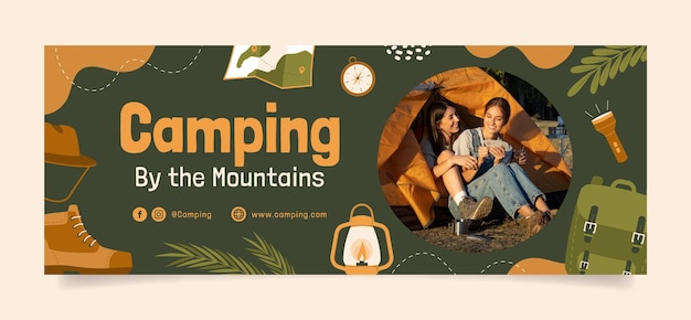 Camping adventure facebook cover