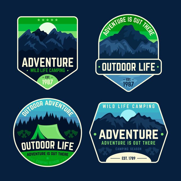 Camping and nature adventure badges