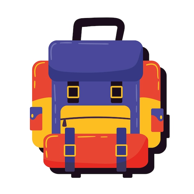 Free vector camping travel bag