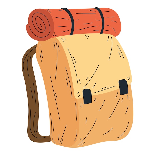 Free vector camping travel bag