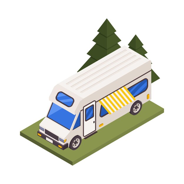 Camping Van Illustration