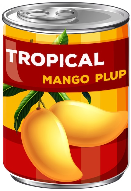 A can of mango plup