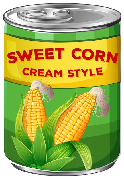 A Can of Sweet Corn Cream Style