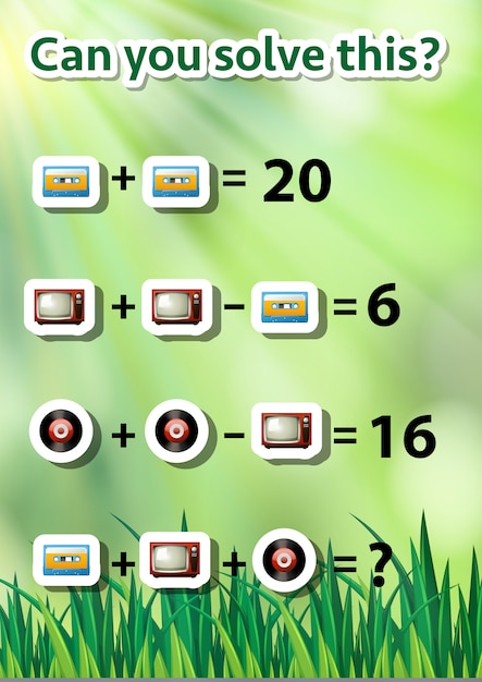 Free vector can you solve this