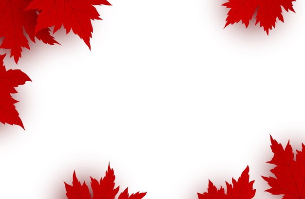 Happy canada day background with decorative flag Vector ...