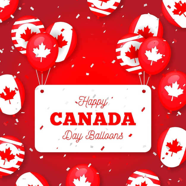 Canada day background theme