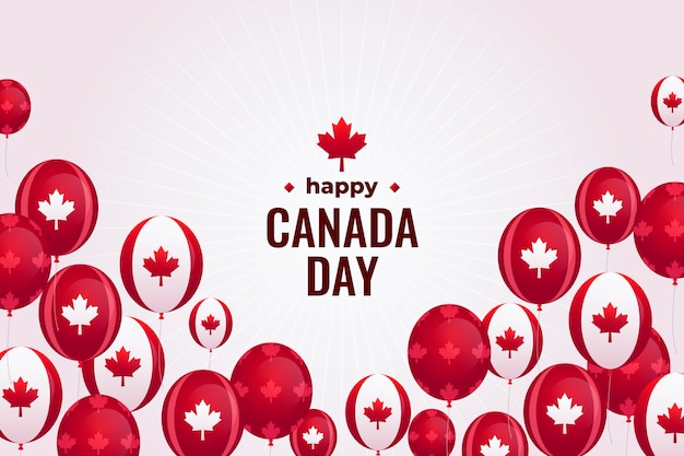 Free vector canada day background