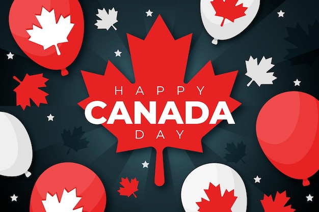 Canada day balloons wallpaper