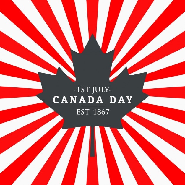 Canada day greeting background