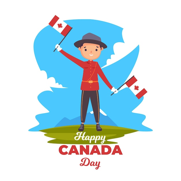 Canada day illustration