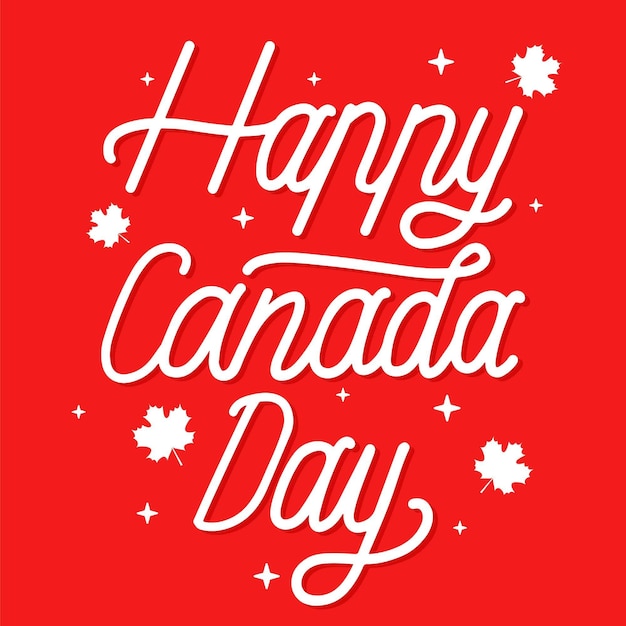 Canada day lettering