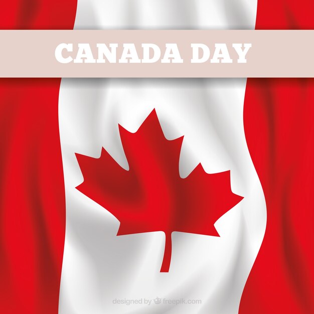 カナダの旗の背景