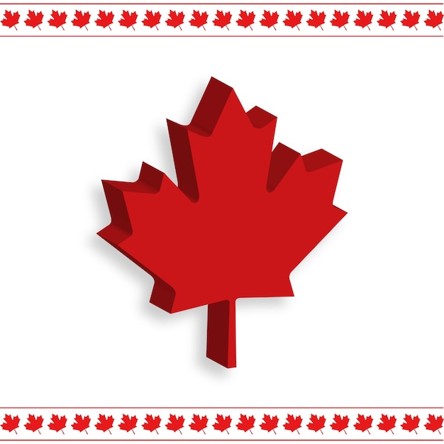 Free vector canada independence day background