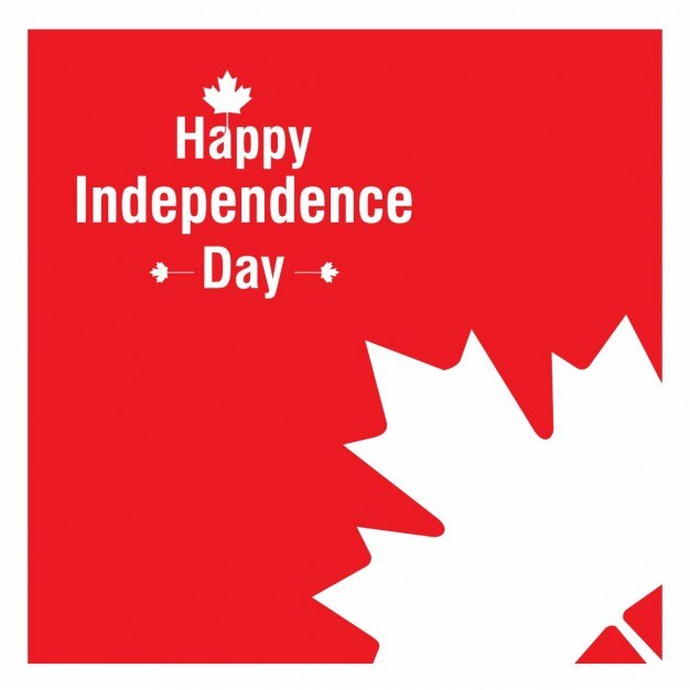 Канада День независимости листьев фона