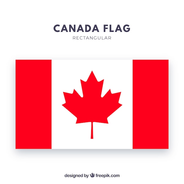 Free vector canadian flag background