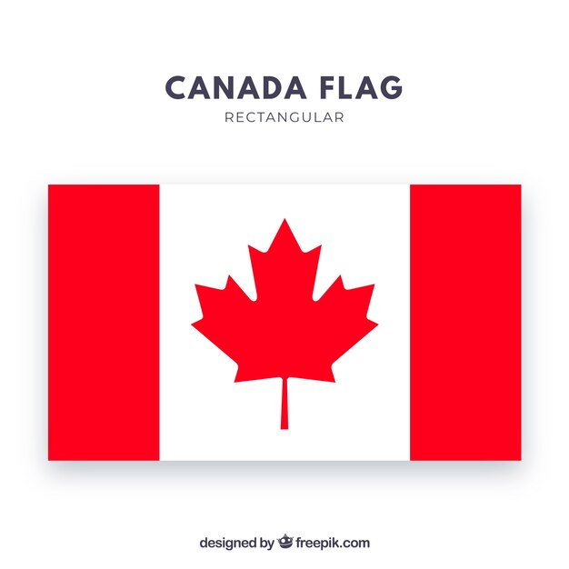 カナダの旗の背景