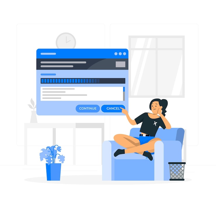 Free Vector cancel concept illustration