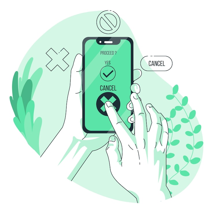 무료 Vector 컨셉 일러스트 취소