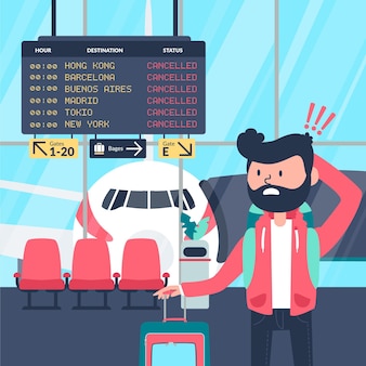 Иллюстрация отмененного рейса