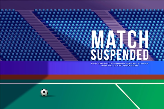 Free vector cancelled sporting events - background