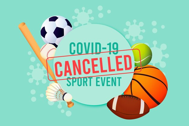 Cancelled sports event background