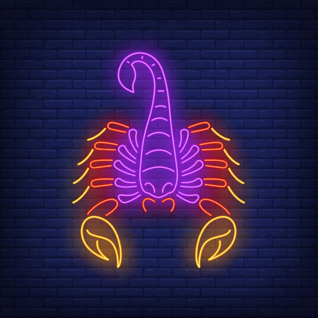 Free vector cancer neon sign