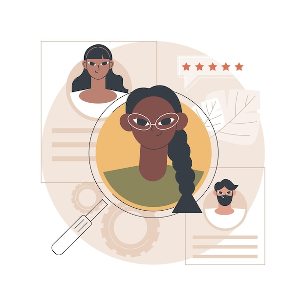 Free vector candidates illustration