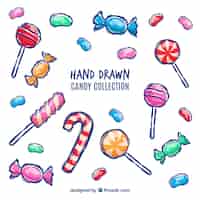 Free vector candies collection with many colors