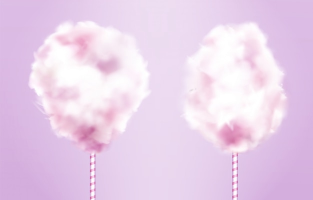 Candy cotton on stick set