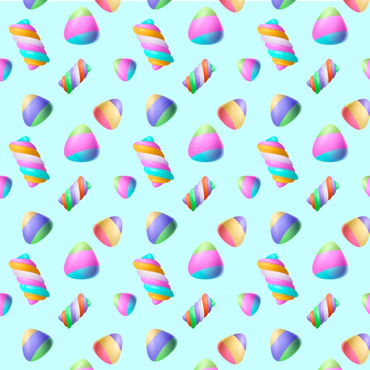 Free Vector candy pastel color pattern
