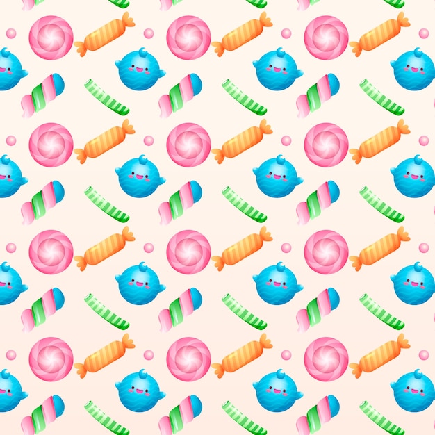 Free vector candy pastel color pattern