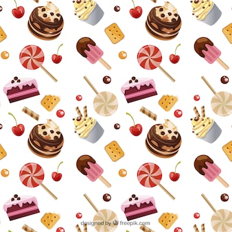 Candy pattern Free Vector