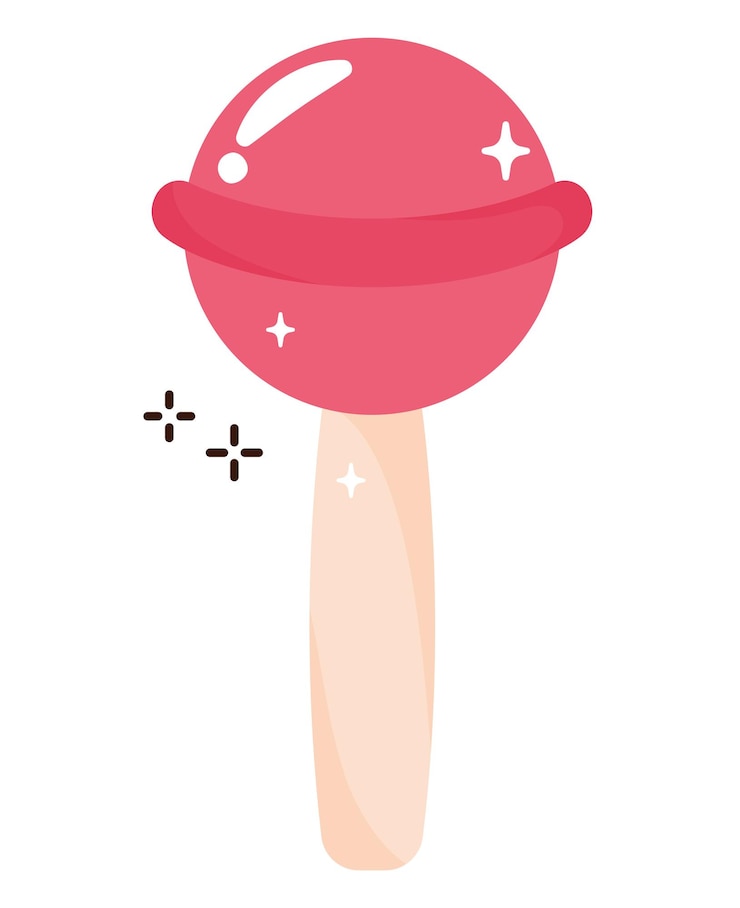 Free Vector candy on a stick