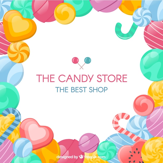 Candy store background