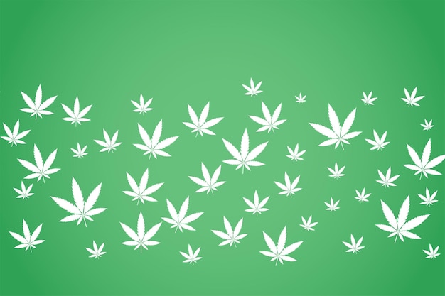 Cannabis marijuana leaves pattern background