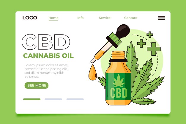 Cannabis oil - landing page