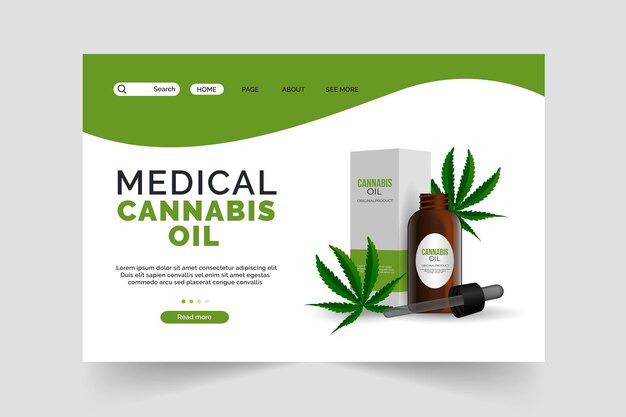 Cannabis oil - landing page