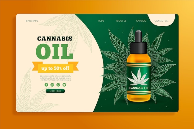 Olio di cannabis - pagina di destinazione