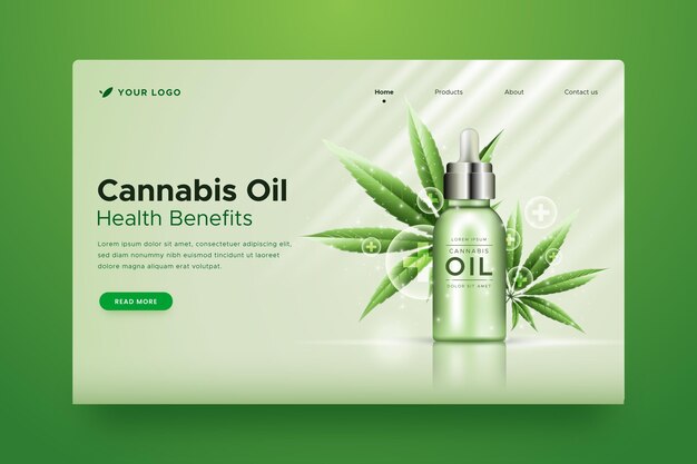 Cannabis oil - landing page