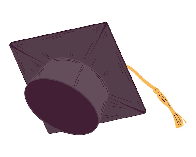 Free vector cap and tassel combined design