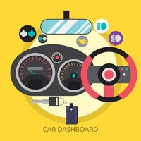 Car dashboard background design