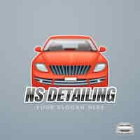 Free vector car detailing logo template