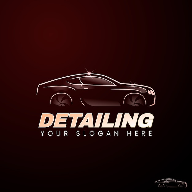 Free vector car detailing logo template