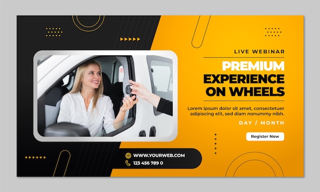 Car rental service webinar template