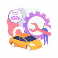 Free vector car service abstract concept illustration